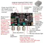 Wuzhi ZK-1001U Ses Bluetooth Amplifikatör Kartı Mono 100W TPA3116D2 Tiz Bas Kontrolü BT 5.3 Çok Yönlü Ses Girişi