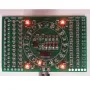 Kit de treinamento de habilidade para placa de prática de soldagem com LED rotativo SMD 3 peças DIY