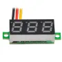 4 adet Dijital Mini Dijital Voltmetre 0.28 inç Üç Hatlı 0-100V Dijital Voltmetre Ölçer Test Cihazı LED Ekran Paneli Voltmetre