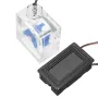 LED Thermometer 3 Way FlowMeter For Water Cooling Liquid Cooler System With 2 Barbs