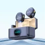 Q8 2-in-1 ワイヤレス ラベリアマイク ポータブルオーディオビデオレシーバー クリップ デジタルディスプレイ iOS Type-C ミニマイク iPhone Android タブレット ゲーム ライブ