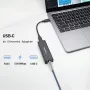 AMNVOLT ANET-5 USB 3.2 to 5GbE Adapter Wired LAN Network Connection for Raspberry Pi 5G/2.5G/1G/100Mbps 5000Mbps USB-C to RJ45 Network Converter