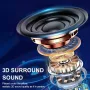 Mini bluetooth Bone Conduction Speaker Wireless Under Pillow Soundbar 3D Surround Sound LED Display Screen Support TF Card Playback White Noise Reduction Bass Soundbar
