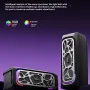 Havit M21 Wired Speaker Desktop Computer Soundbar Dual 66mm Speakers 360° Surround Stereo Deep Bass RGB Light Spliceable Detachable Gaming Subwoofer Music Box
