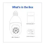 PR001 4MP IP Wifiカメラ モーション検知 モバイルトラッキング E27電球 カメラアラーム アプリプッシュサポート Alexa Google Home