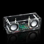 DIY Dual Channel Stereo Bluetooth Speaker Kit 3W Audio Output Transparent Acrylic Shell MH-M18 Bluetooth Module DC5V Soldering Assembly Electronic Components