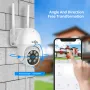 Hiseeu 4HC25 5MP 8CH Kablosuz CCTV Gözetim Kamera Sistemi PTZ WiFi Kamera 12 inç Monitör Renkli Gece Görüşlü İki Yönlü Ses Güvenlik Kameraları Eseecloud APP Alexa Desteği