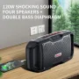 Cyboris Motor Boom X10 120W bluetooth Speaker Four Speakers Dual Bass Diaphragm Hands-free Calls CSB 10000mAh IPX6 Waterproof 3.5mm Audio TF Card Outdoors Wireless Subwoofer