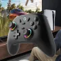 DATA FROG S13 Wireless bluetooth Game Controller with Hall Effect Joystick and Linear Triggers HD Vibration Gamepad Support RGB Lighting 600mAh Battery Six-Axis Gyroscope Multi-Platform Switch PC Android iOS