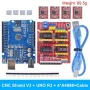 3D Printer Kit CNC Shield V3 V4 Engraving Machine Kit NANO Improved Version 4988 Driver