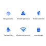 1080P Home Security Wireless Wifi Camera Camera Baby Monitor Pan Tilt Remote Control Two Way Audio Night Vision CCTV