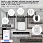 Moes Tuya Zigbe Smart Gateway Smart Home Bridge Hub Support Voice Control Security Alarm Integration Work With Alexa Google