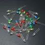 750 Pcs 3mm LED Diode Yellow Red Blue Green White Assortment Light DIY Kit