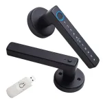 WAFU WF-F6 Tuya Smart Fingerprint Door Lock Aluminum Alloy Keyless Entry 5 Unlock Methods App Control Anti-Peep Password IC Card Key Type-C Emergency Power High Security NFC Function