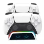 For PS5 Dual Wireless Gamepad Charging Stand RGB Light Charger Dock KJH-P5D-012