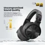 OneOdio Studio Max1 bluetooth Headset Wireless DJ Headphone 50mm Large Dynamic Speaker LDAC Dual Hi-Res Audio HD Dual-Mic ENC Call Noise Cancelling 120H Battery Life 3.5mm 6.35mm Dongle Mode Music Headphones