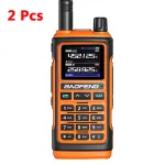2Pcs Orange Baofeng UV-17 Pro GPS Handheld Walkie Sis Bands Wireless Copy Frekans Flashlight Type-C Charger Ham Transceiver FM Radyo