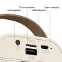 K12 Mini bluetooth Speaker Karaoke Speaker with Microphone Deep Bass 4-core DSP Noise Cancelling RGB Lighting Support USB AUX TF Card Playback Wireless KTV Speakers