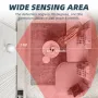PIR Motion Sensor Alarm with Remote Control Indoor Wireless Infrared Security Motion Detector with 120dB Loud Volume Siren for Home Garage Shops