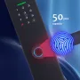 WAFU WF-X8 Tuya Smart WiFi Fingerprint Doorlock Password/APP/IC Card/Key/Fingerprint Unlock Built-in Camera Semi-conductor Intelligent Door Lock