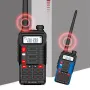BAOFENG BF-UV10R Plus 10W 4800mAh UV Dual Band Two-way Handheld Radio Black Walkie Talkie 128 Channels LED Flashlight USB Rechargeable Outdoor Hiking Intercom
