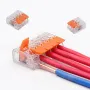 3x75pcs For 221 Electrical Connectors Wire Block Clamp Terminal Cable Reusable Mini Quick Home Wire Terminal Connector