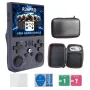 R36PRO Open Source Linux System Handheld Game Console with Dual Hall Joystick Built-in 18000 Games 3.5-Inch IPS Screen Portable Pocket Video Player 64GB Game Player