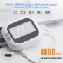 TS-BC700 Portable Vibrating Alarm Clock with 2.75 Inch Screen Multifunction Rechargeable 1800mAh Battery for Deaf / Elderly / Heavy Sleepers