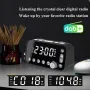 MD-A1 Wireless bluetooth Speaker FM Radio Small Mini Alarm Clock with LED Digital Display Dual USB Charging DAB FM Digital Radio Bedside Clock Speaker