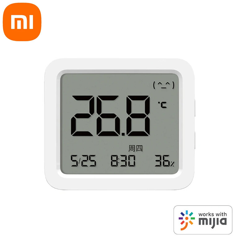 Xiaomi Mijia Smart bluetooth Thermometer 3 Mesh with LCD Display Wireless Electric Digital Hygrometer Temperature and Humidity 3 for Mi Home