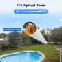 Hiseeu HD185-PZ 4K 8MP 30X Optical Zoom PTZ PoE Security Camera Color Night Vision Human Detection Two-Way Audio IP66 Waterproof CCTV Home Surveillance Cameras