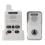 Wireless Intercom Doorbell System Long Range Two-Way Communication Rechargeable Battery Adjustable Volume Weather Resistant Easy Installation for Home Hospital Elderly Care CN Plug