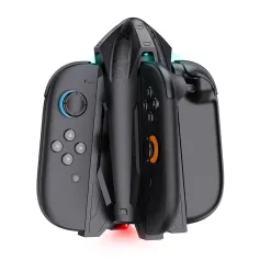 HONCAM Switch2 Joy-Con Ti okipe Kat-Charger Kanpe NS2 kite ak okipe Rocket Charging Estasyon Dock HC-A4218