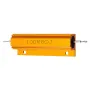 RX24 100W 8R 8RJ Metal Aluminum Case High Power Resistor Golden Metal Shell Case Heatsink Resistance Resistor