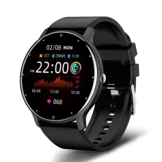 LIGE 1.28inch HD Screen Heart Rate Blood Pressure Blood Oxygen Monitor Sleep Monitoring Multi-sport Modes Music Playback IP67 Waterproof Smart Watch