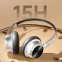 SY-R1 Wireless Headset bluetooth 5.4 Headphone 40mm Moving Coil 360° ACS Spatial Audio 15H Playback Soft Earmuffs Over-head Headphones