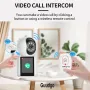 Guudgo 3MP 2.8 Inch IPS Screen Video Calling Camera Wireless PTZ IP Dome Camera Night Vision Humanoid Tracking Alarm Push Home Security CCTV Baby Monitor iCSEE APP Intercom Cameras with Remote Control