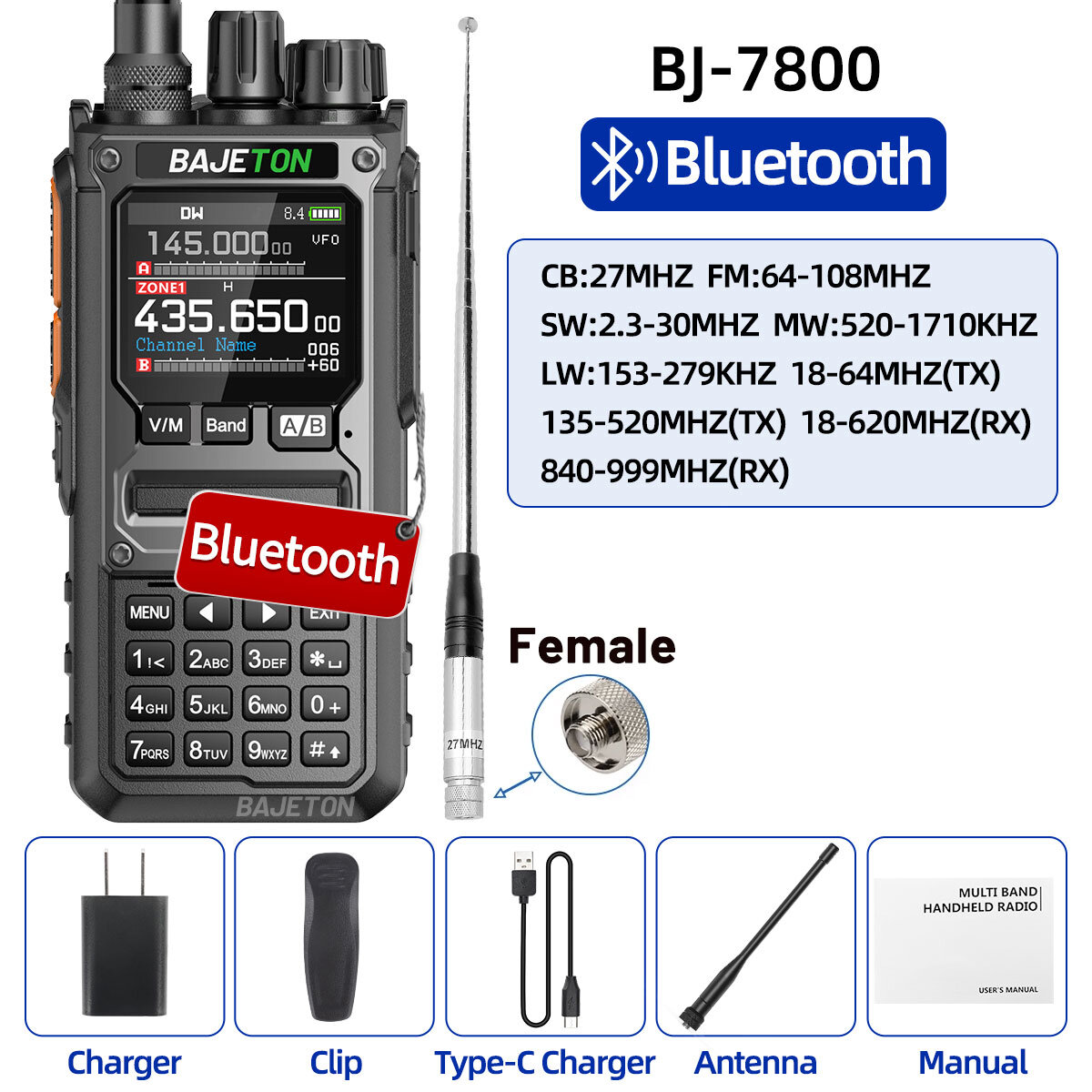 Add 27MHz Female