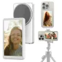 Magnetic Phone Selfie Monitor Screen for Smartphone Rear Camera Selfie with bluetooth Button Vlog Live Stream for iPhone Android Phone