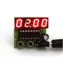 DIYデジタル時計キット 4桁ディスプレイ 2.4V-5.5V RF-4ボード 組み立て簡単 教育ツール コンパクトデザイン