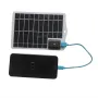 3.5W 5V Solar Panel Charger USB Output Monocrystalline Silicon High Efficiency Waterproof Portable for Outdoor Emergency and Charging Electronic Devices