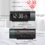 ZX1006A Digital Projection Alarm Clock with Temperature Time 180°Rotation LED Display Dual Alarm Clock Snooze Function USB Electronic Table Bedroom Bedside 3D Wall Projection Clocks