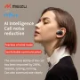 MEIZU Mblue AR01 In-ear Headset Wireless bluetooth 5.4 Earphone Dual Coaxial Driver Unit 360° Surround Stereo AI Call Noise Cancelling 50H Playback Digital Display Sports Headphones