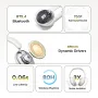 UGreen HiTune Max2 bluetooth 5.4 Headset Noise Cancelling Headphone 40mm Driver AAC Audio AI Call Noise Reduction 80H Playback Comfortable Earmuffs Portable Headphones with Mic