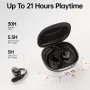 Weofly OutFits Open-ear Earbuds Wireless Bluetooth 5.4 Earphone 18mm Large Dynamic Driver Deep Bass 21H Playback Earhooks Sports Headphones