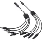 Y Branch MC4 Solar Panel Adaptor Cable Connector(1, M/FFFF and F/MMMM)