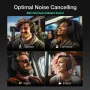 BlitzWolf® BW-HP6 Pro Wireless Headset Dual ANC bluetooth Headset -30dB Active Noise Cancelling 40mm Large Drivers AAC Audio Low Latency Portable Headphones with Dual Mic