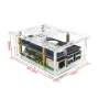 Acrylic Case for Raspberry Pi 5 PCIe to M.2 Adapter Board with Heat Sink Compact Design Efficient Cooling