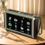 SANSUI F53 Wireless bluetooth Speaker 4.3-inch LED Display Radio Portable FM Radio Support TF USB Disk Playback MP4 Music Player Video Speaker with Lanyard