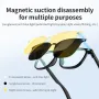 G05-T3 bluetooth 5.3 Earphone Smart Glasses Magnetic Suction 3 Types of Lens Disassembly Stereo Automatic Pairing IP67 Waterproof Multi-protection Smart Audio Glasses